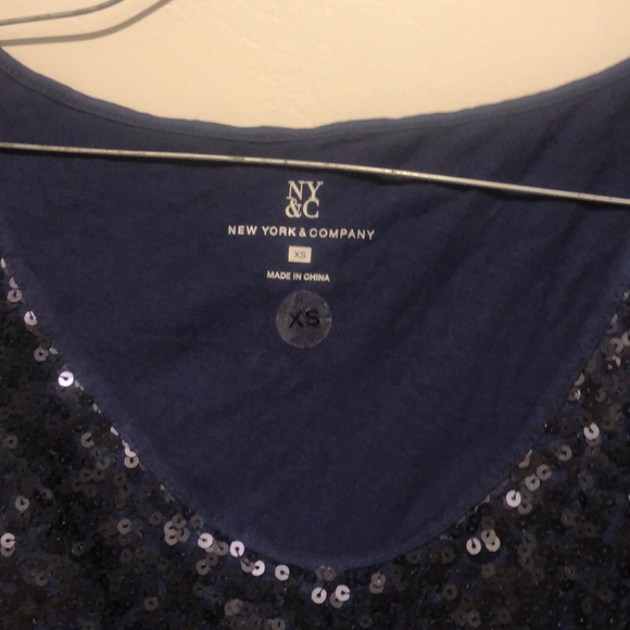 Blue sequins sleeveless tang top - kids size XS - Picture 4 of 12